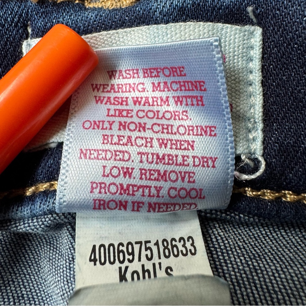 SO Blue Denim Stretch Skinny Jegging Jeans Faux Button Snap Closure Girls 12 - Picture 13 of 13